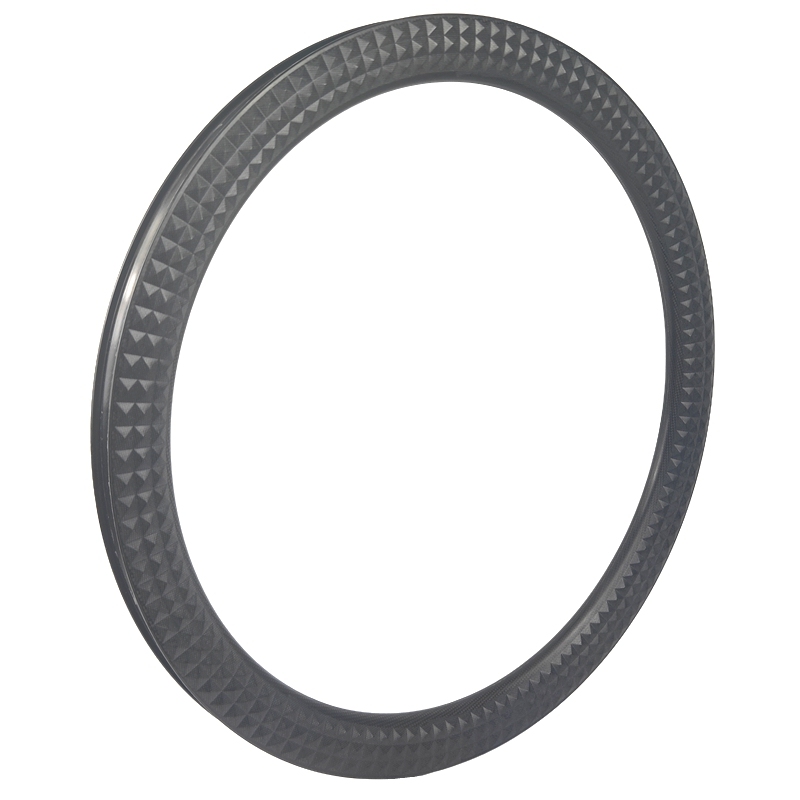 BIKEDOC Armored-shaped Surface Carbon Rims 700C Wide Gravel Rim 33MM Lightweight Gravel Bike Rim Tubeless 28H