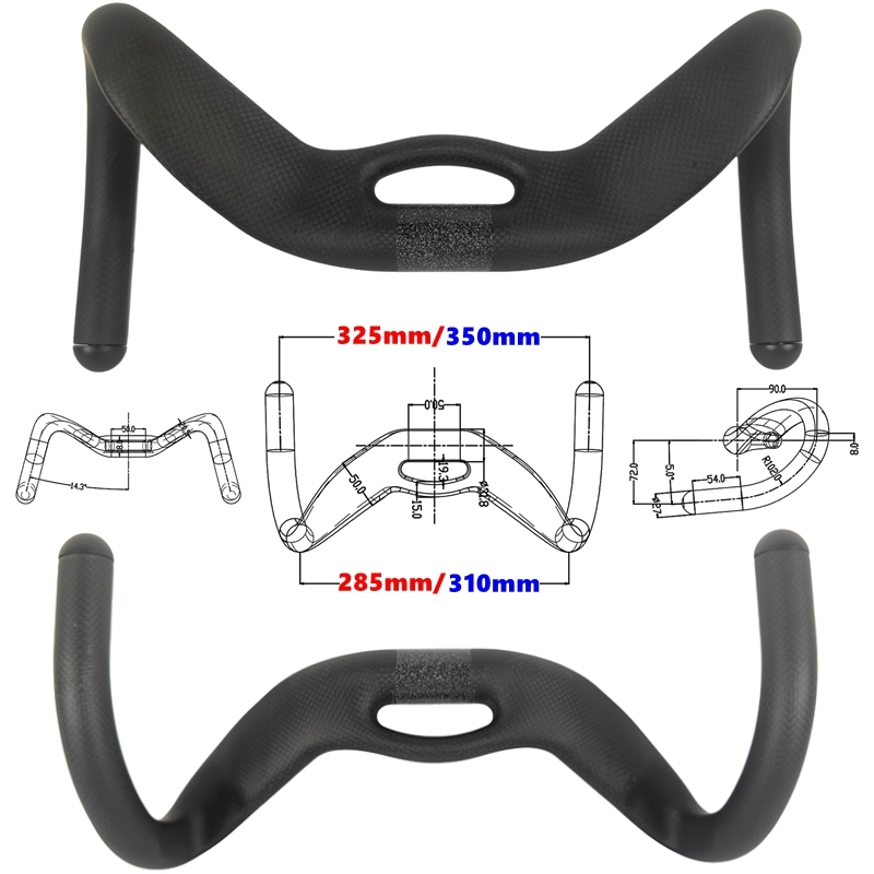 SU8 Carbon Track Bar Sprint Handlebar 31.8mm Fixie Drop Bar TT Bike Aero Handle UCI Racing Handlebars