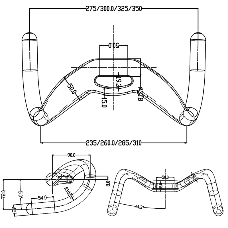 SU8 Carbon Track Bar Sprint Handlebar 31.8mm Fixie Drop Bar TT Bike Aero Handle UCI Racing Handlebars