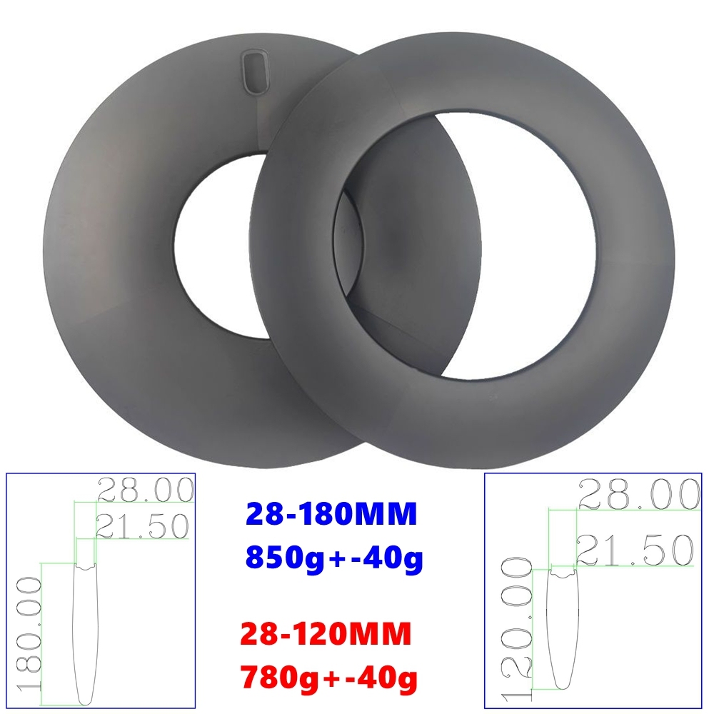 BIKEDOC 700C 120mm Depth Carbon Rim Road Disc Gravel Bicycle Rims Tubeless Ironman 180mm Rim