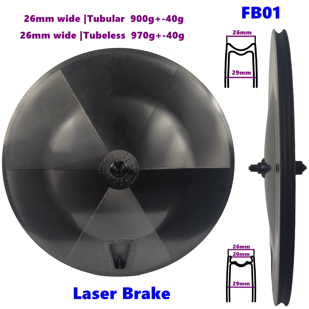 Disc Wheel R&b FB01 26MM Wide Ultralight Disc Wheel TT Bike Rim Brake 700C Carbon Disc ...