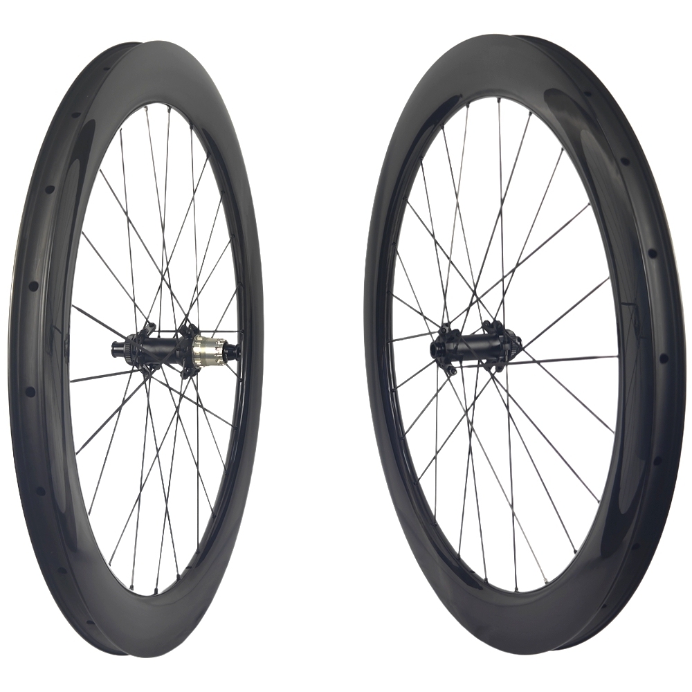 BIKEDOC 30FAT Aero Gravel Wheels with Carbon Spoke Rachet System 52T TPI Bearing Hub 23MM Internal Fat Carbon Wheelset