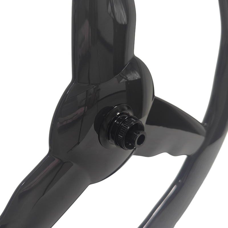 28MM Wide Wave 3 Spoke Road Bike Carbon Wheels Tri Spoke Baton Wheel Disc Brake  Bike Wheelset Cycling