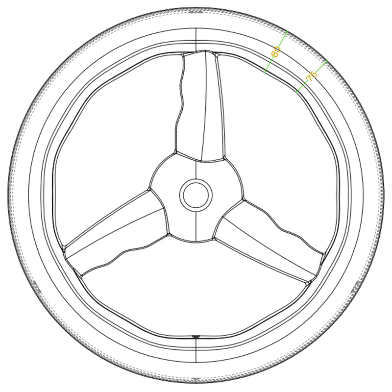 28MM Wide Wave 3 Spoke Road Bike Carbon Wheels Tri Spoke Baton Wheel Disc Brake  Bike Wheelset Cycling