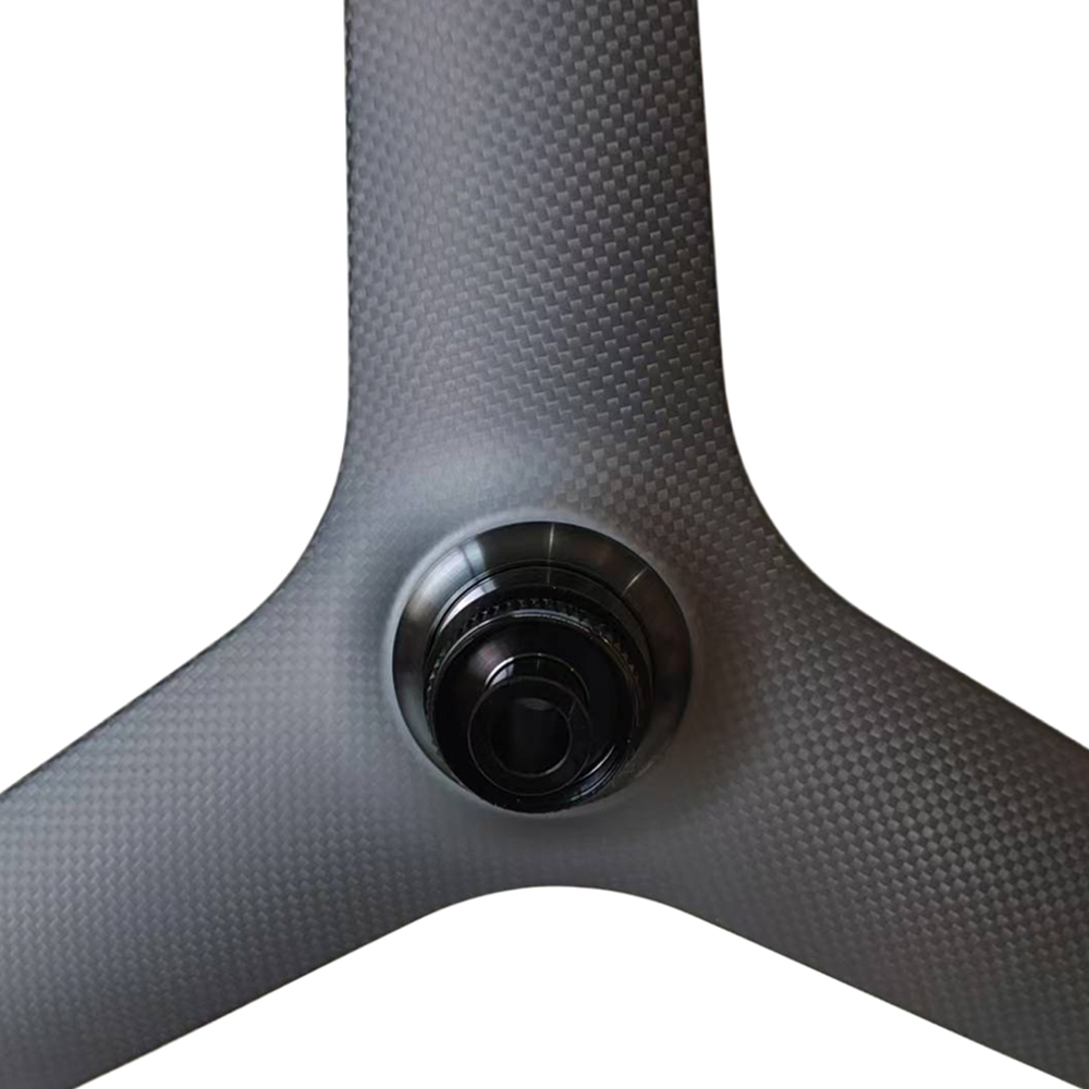 BIKEDOC 28MM Wide Aero Tri Spoke Wheel 700C Tubeless Triathlon 120MM Height 3-Spoke Wheelset