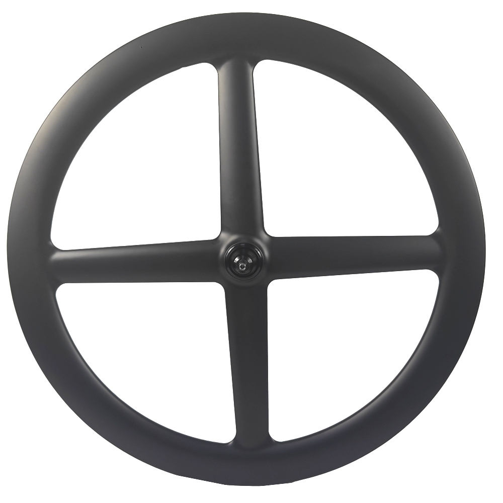 BIKEDOC 4 Spoke Wheels Bike Tubeless 700C 26MM Wide Fixed Gear Track Carbon Spoke Wheels