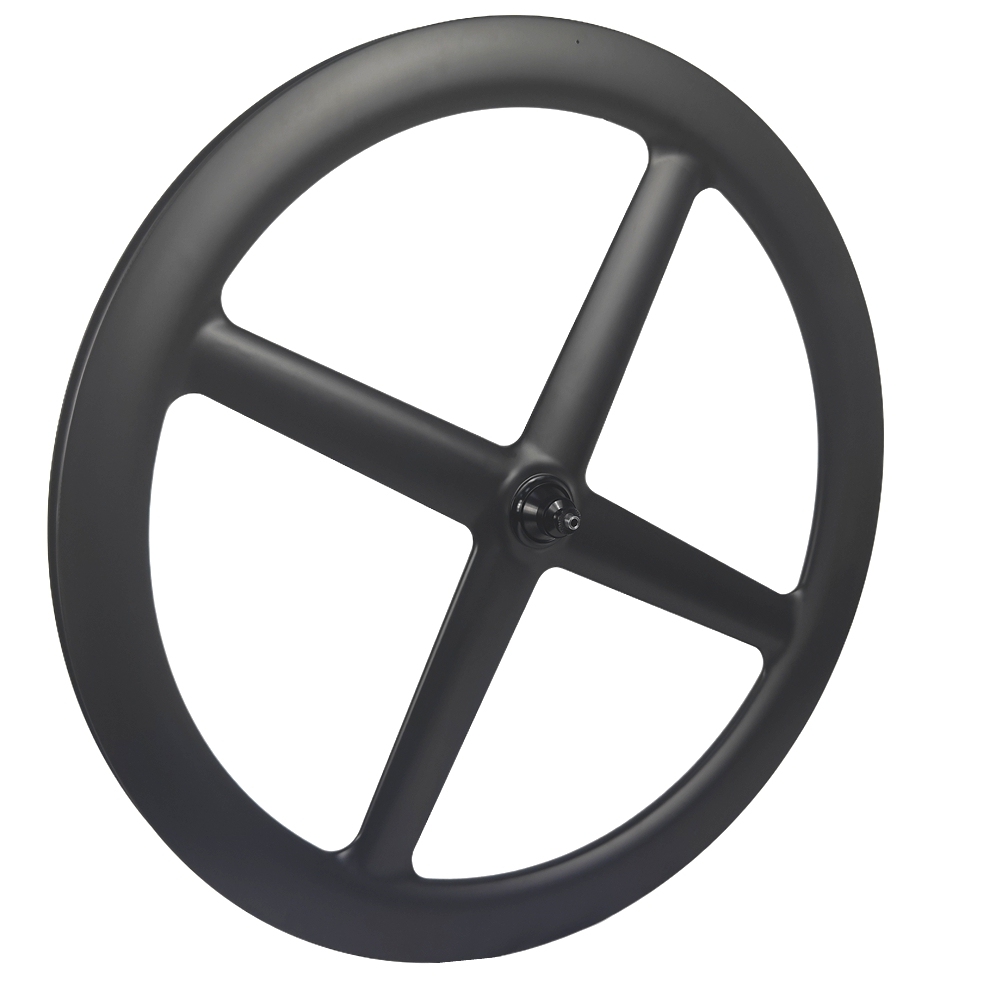 BIKEDOC 4 Spoke Wheels Bike Tubeless 700C 26MM Wide Fixed Gear Track Carbon Spoke Wheels