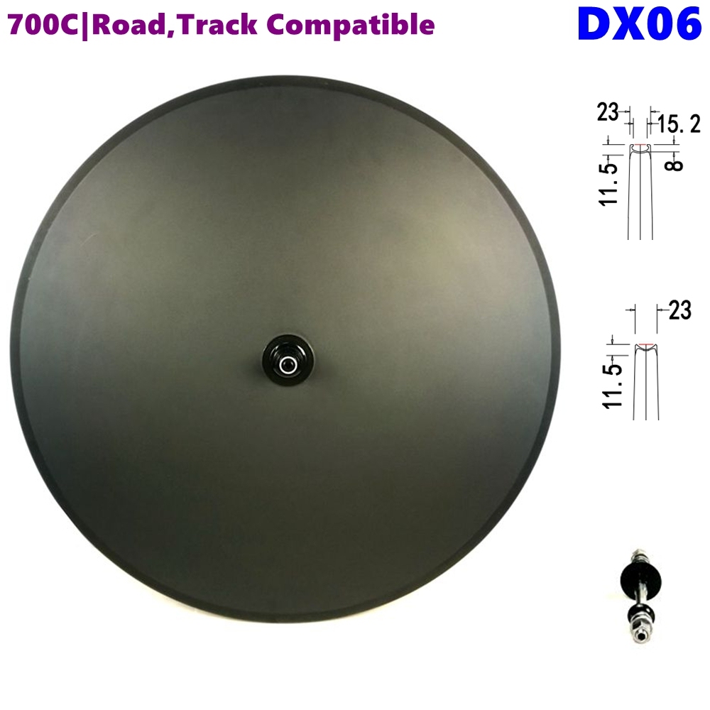 [BKDX06] Carbon DiscWheelset Road And Track Convertible 700C Disc Wheel BIKEDOC