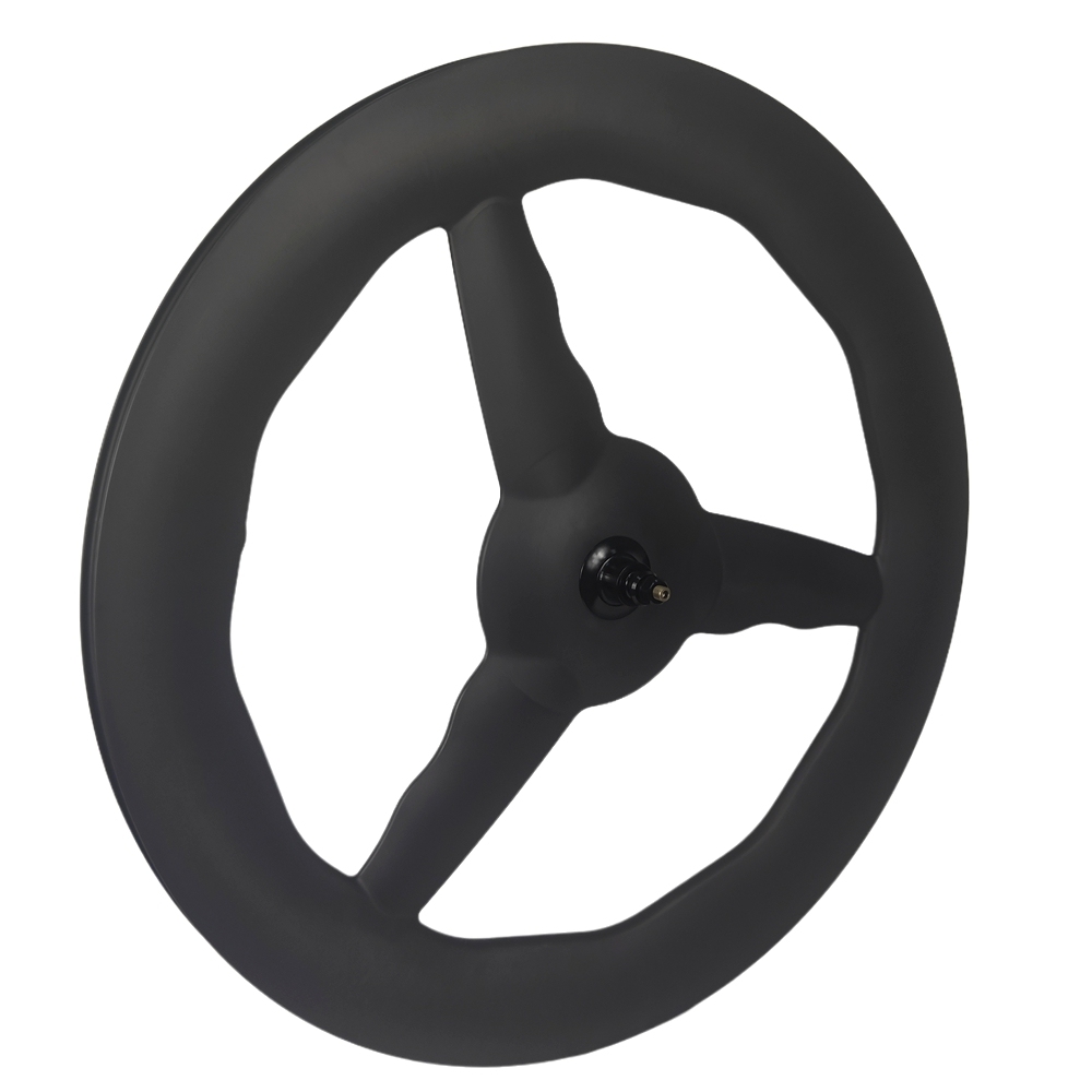 28MM Wide Wave 3 Spoke Road Bike Carbon Wheels Tri Spoke Baton Wheel Disc Brake  Bike Wheelset Cycling