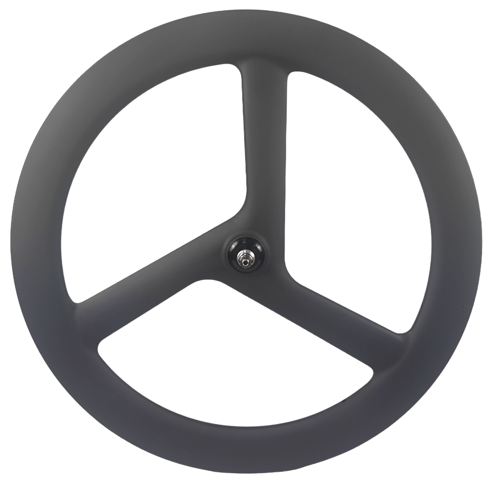 BIKEDOC 700C Speed 3 Spoke Wheels Racing Carbon Tri Spoke Wheel set Road Disc