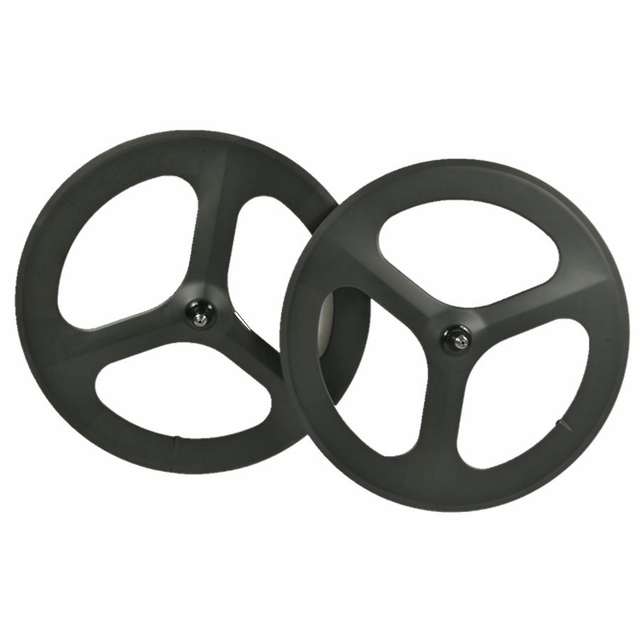 [BKE3] Aero Spoke Track Wheelset Carbon Tri Spoke Wheel BIKEDOC