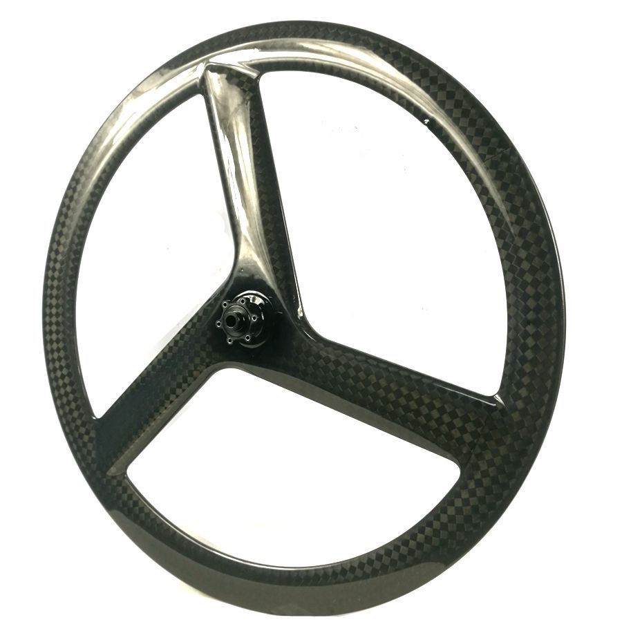 [BKZ3] Carbon Tri Spoke Wheels 700C Clincher 3 Spoke Wheel BIKEDOC