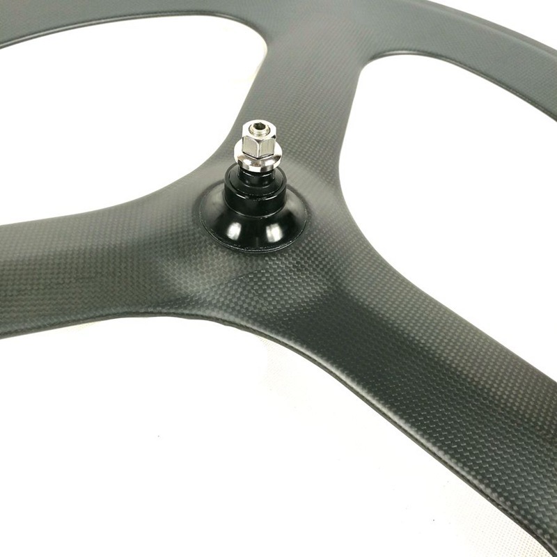 [BKE3] Aero Spoke Track Wheelset Carbon Tri Spoke Wheel BIKEDOC