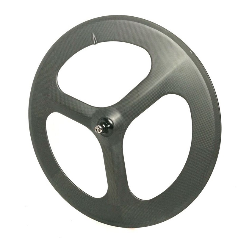 [BKE3] Aero Spoke Track Wheelset Carbon Tri Spoke Wheel BIKEDOC