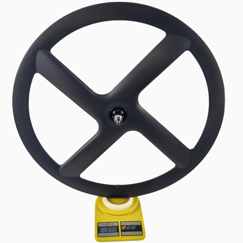 23mm Wide Track Carbon 4 Spoke Wheel Flip Flop 700C Tubular Clincher Four Spoke Bicycle Wheelset