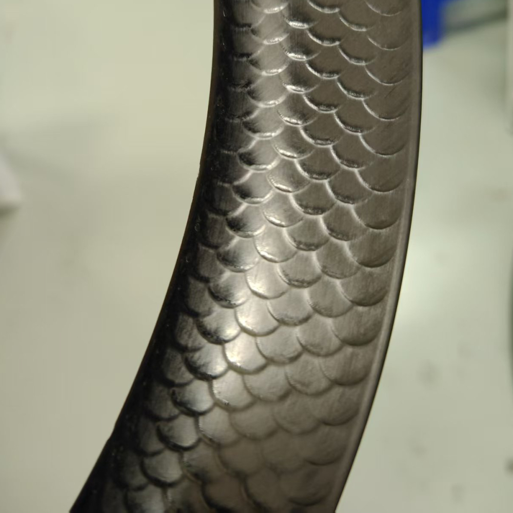 3155HK Carbon Road Disc Rim with Dragon-scale Surface Texture Tubeless Clincher Bicycle Gravel Rim set 700c