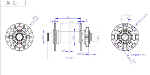 ARC MT009 BOOST Thru Bicycle Hubs MTB BIKE HUB Thru Axle 6 pawls 3 ...