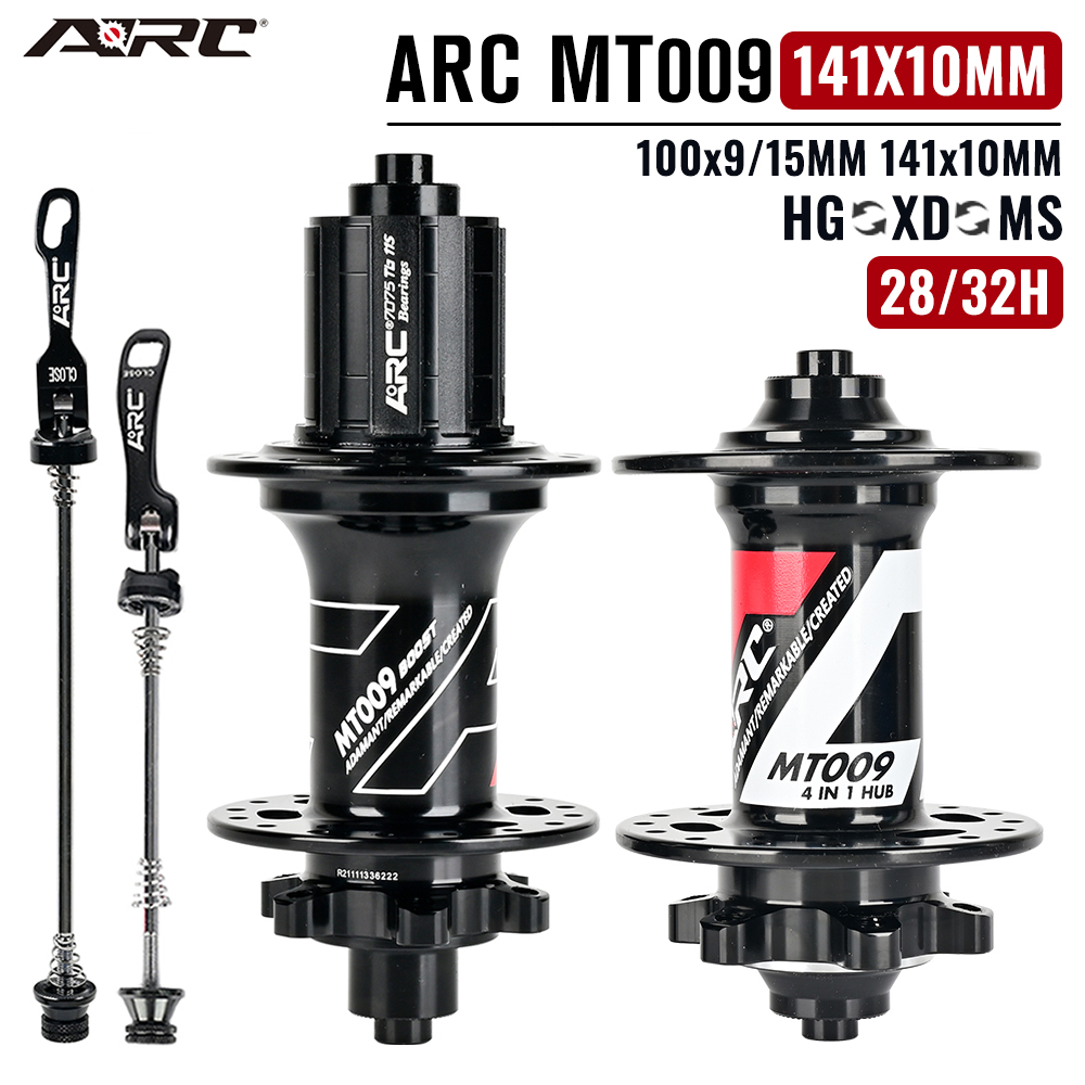 ARC MT009 BOOST Thru Bicycle Hubs MTB BIKE HUB Thru Axle 6 pawls 3