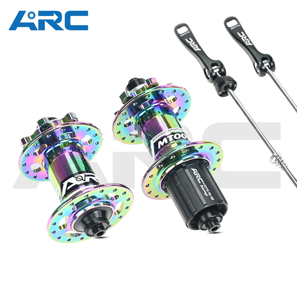 ARC MTB Hub MT-005 F/R Rainbow Bicycle hubs Mountain Bike Hub Sealed bearing hubs 4 pawls 32 Holes HG 8 9 10 11 Speed SX NX 12 Speed
