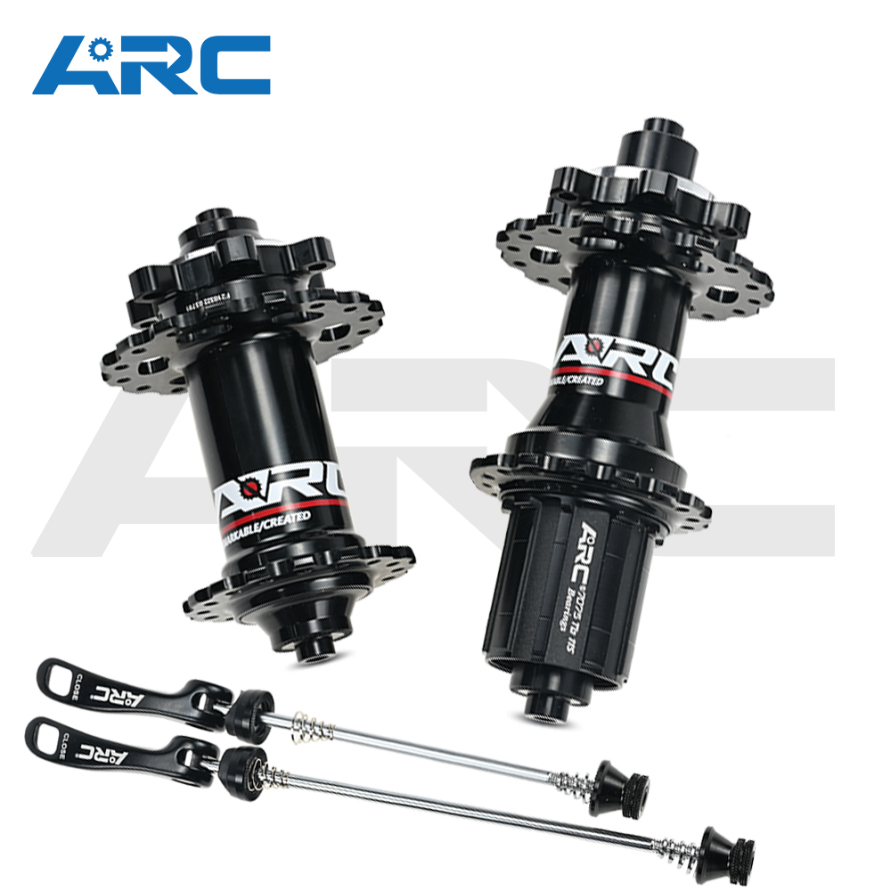 ARC Bicycle Hubs MT-006F/R Sealed Bearing MTB Mountain Bike Hubs Quick Release 32/28/36Holes Disc Brake QR 4 Bearings 8 9 10 11 12 Speed