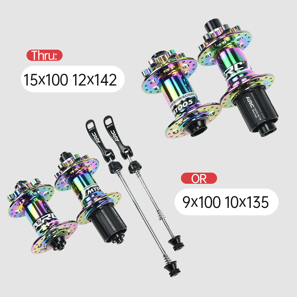 ARC MTB Hub MT-005 F/R Rainbow Bicycle hubs Mountain Bike Hub Sealed bearing hubs 4 pawls 32 Holes HG 8 9 10 11 Speed SX NX 12 Speed