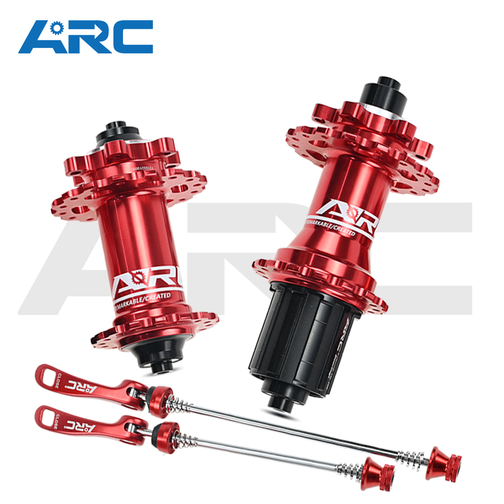 ARC Bicycle Hubs MT-006F/R Sealed Bearing MTB Mountain Bike Hubs Quick Release 32/28/36Holes Disc Brake QR 4 Bearings 8 9 10 11 12 Speed