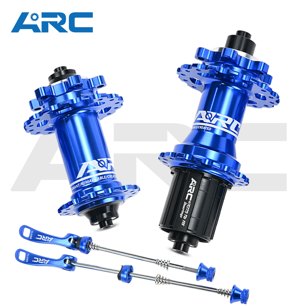 ARC Bicycle Hubs MT-006F/R Sealed Bearing MTB Mountain Bike Hubs Quick Release 32/28/36Holes Disc Brake QR 4 Bearings 8 9 10 11 12 Speed