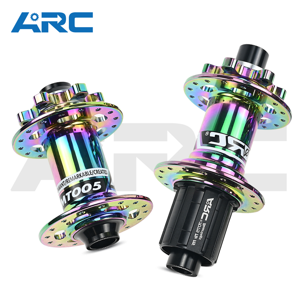 ARC MT-005F/R 32 Holes Skewer Hub Parts Disc Brake MTB Hub Black/Red Aluminum Mountain Bike Hubs