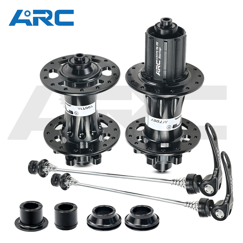 ARC MT-007F/R 28H/32H/36H Mountain Bike Hub Aluminum alloy Front 9x100 15x100 Rear 10x135 12x142 MTB Bicycle Hub Shimano 8 9 10 11 Speed