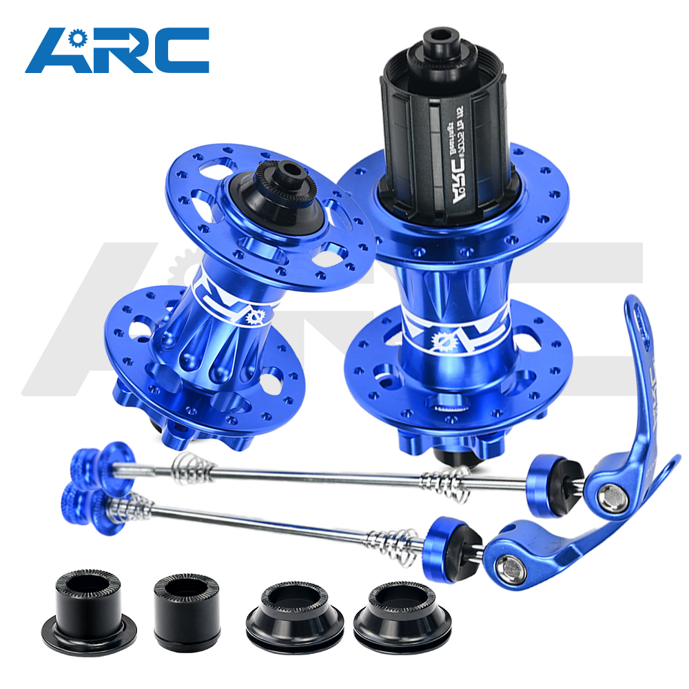 ARC MT-007F/R 28H/32H/36H Mountain Bike Hub Aluminum alloy Front 9x100 15x100 Rear 10x135 12x142 MTB Bicycle Hub Shimano 8 9 10 11 Speed