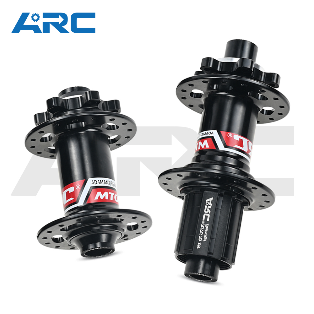 ARC MT-005F/R 32 Holes Skewer Hub Parts Disc Brake MTB Hub Black/Red Aluminum Mountain Bike Hubs
