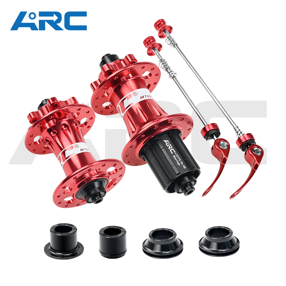 ARC MT-007F/R 28H/32H/36H Mountain Bike Hub Aluminum alloy Front 9x100 15x100 Rear 10x135 12x142 MTB Bicycle Hub Shimano 8 9 10 11 Speed