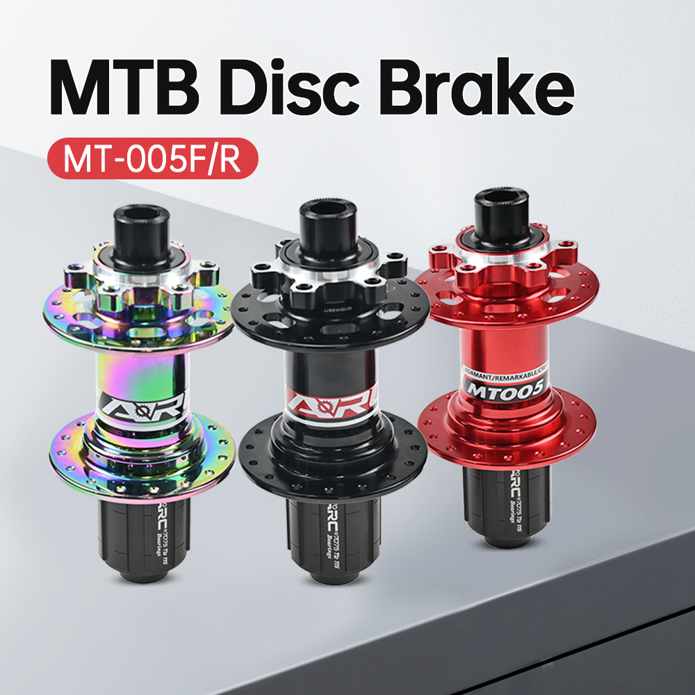 ARC MT-005F/R 32 Holes Skewer Hub Parts Disc Brake MTB Hub Black/Red Aluminum Mountain Bike Hubs