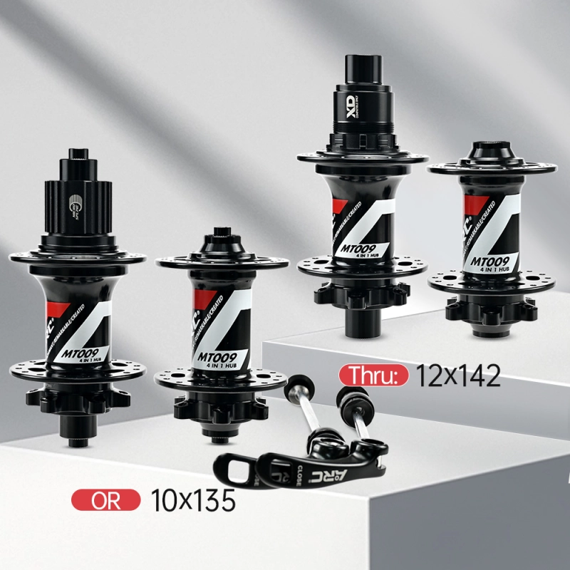 ARC Best Sale MT009F/R MTB Hub 28H / 32H / 36H Black Color BIke Bicycle Hub Micro Spline Front Hub 9x100 10x135 Rear Hub 10x135 12x142 Shimano 8-12V / XDR 12V