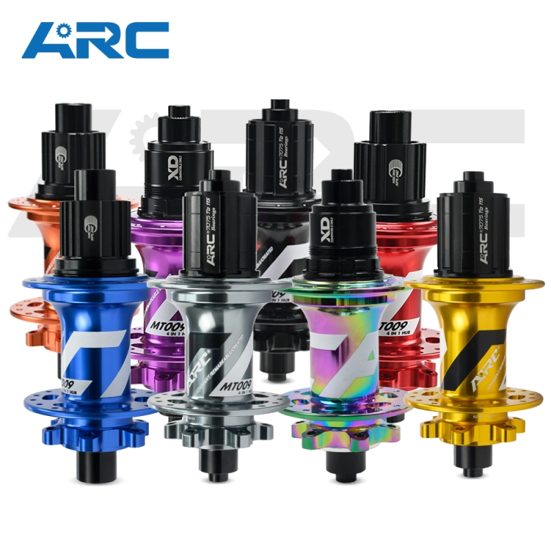 ARC MT009F/R NEWEST 32 Holes Multicolor MTB Hub 6 Pawls 3 Teeth 114 Clicks Bike Bicycle Hub K7 12 Speed Bearing Hub With HG MS Sram XD 12V