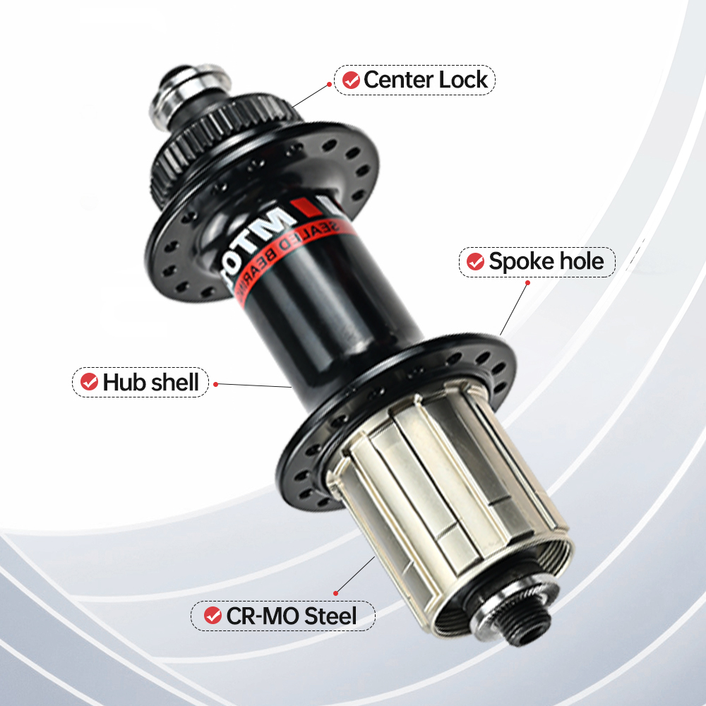 ARC MT-018F/R Mountain Bike Hub Center Lock 4 Sealed Bearing Hub 9x100mm 10x135mm CR-MO Steel Freehub Body Compatible HG 8 9 10 11 Speed