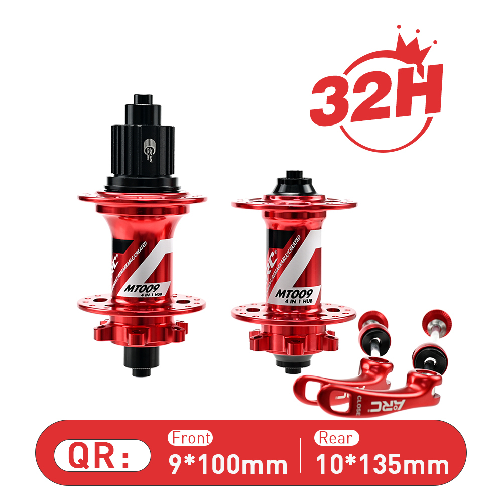ARC MT009F/R NEWEST 32 Holes Multicolor MTB Hub 6 Pawls 3 Teeth 114 Clicks Bike Bicycle Hub K7 12 Speed Bearing Hub With HG MS Sram XD 12V
