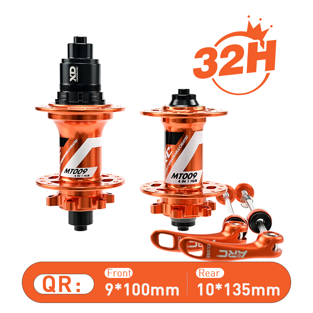 ARC MT009F/R NEWEST 32 Holes Multicolor MTB Hub 6 Pawls 3 Teeth 114 Clicks Bike Bicycle Hub K7 12 Speed Bearing Hub With HG MS Sram XD 12V