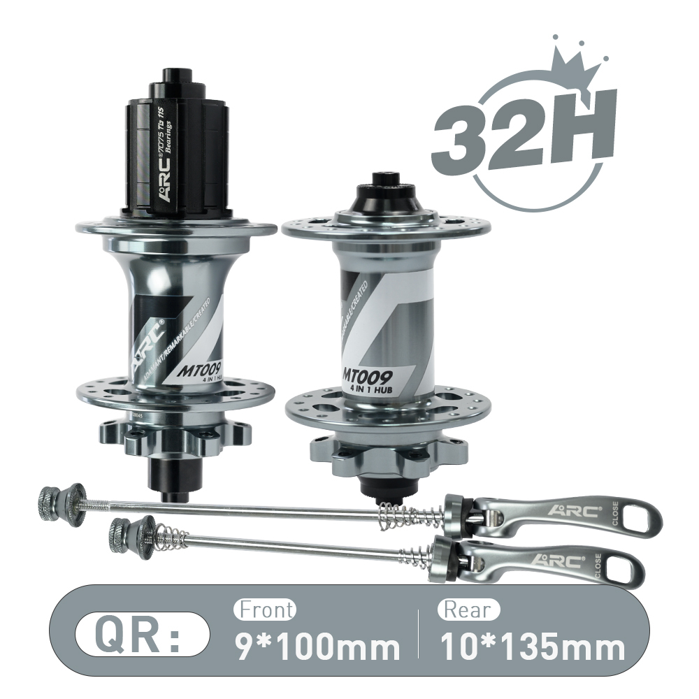 ARC MT009F/R NEWEST 32 Holes Multicolor MTB Hub 6 Pawls 3 Teeth 114 Clicks Bike Bicycle Hub K7 12 Speed Bearing Hub With HG MS Sram XD 12V