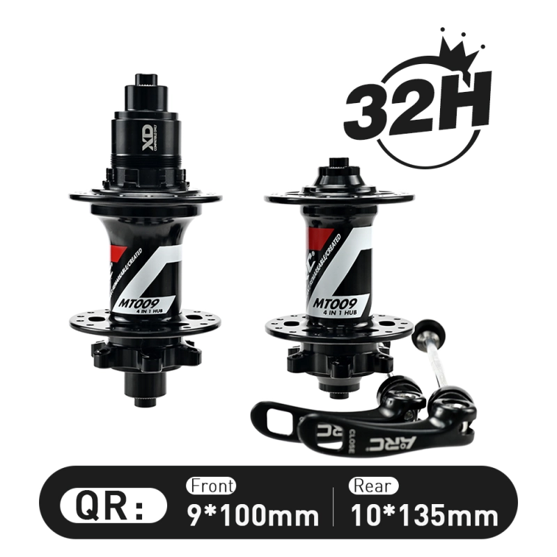 ARC Best Sale MT009F/R MTB Hub 28H / 32H / 36H Black Color BIke Bicycle Hub Micro Spline Front Hub 9x100 15x100 Rear Hub 10x135 12x142 Shimano 8-12V / XDR 12V