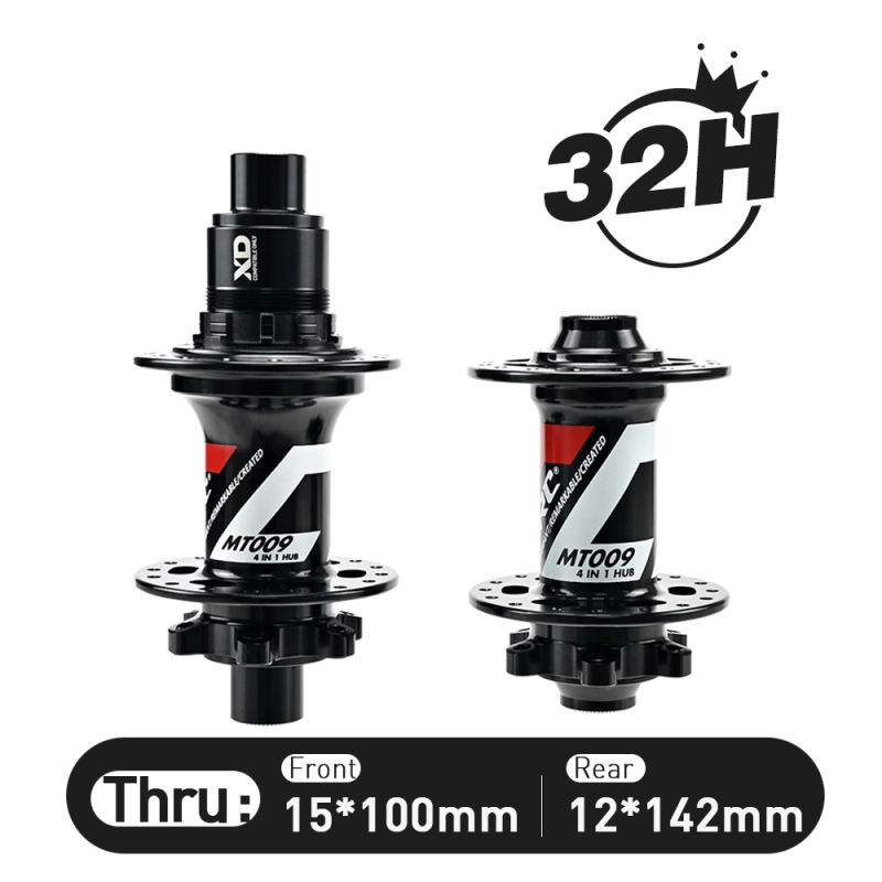 ARC Best Sale MT009F/R MTB Hub 28H / 32H / 36H Black Color BIke Bicycle Hub Micro Spline Front Hub 9x100 15x100 Rear Hub 10x135 12x142 Shimano 8-12V / XDR 12V