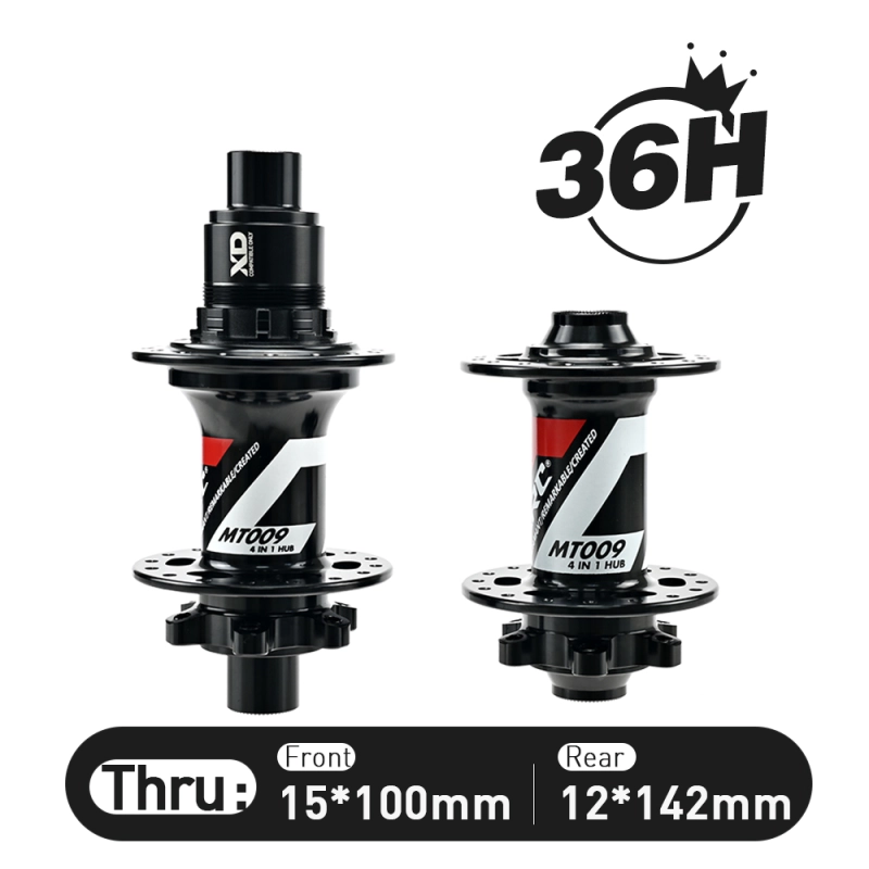 ARC Best Sale MT009F/R MTB Hub 28H / 32H / 36H Black Color BIke Bicycle Hub Micro Spline Front Hub 9x100 15x100 Rear Hub 10x135 12x142 Shimano 8-12V / XDR 12V