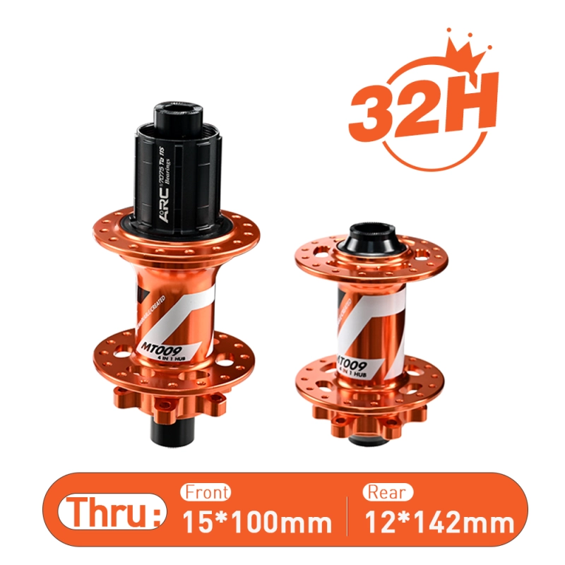 ARC MT009F/R NEWEST 32 Holes Multicolor MTB Hub 6 Pawls 3 Teeth 114 Clicks Bike Bicycle Hub K7 12 Speed Bearing Hub With HG MS Sram XD 12V