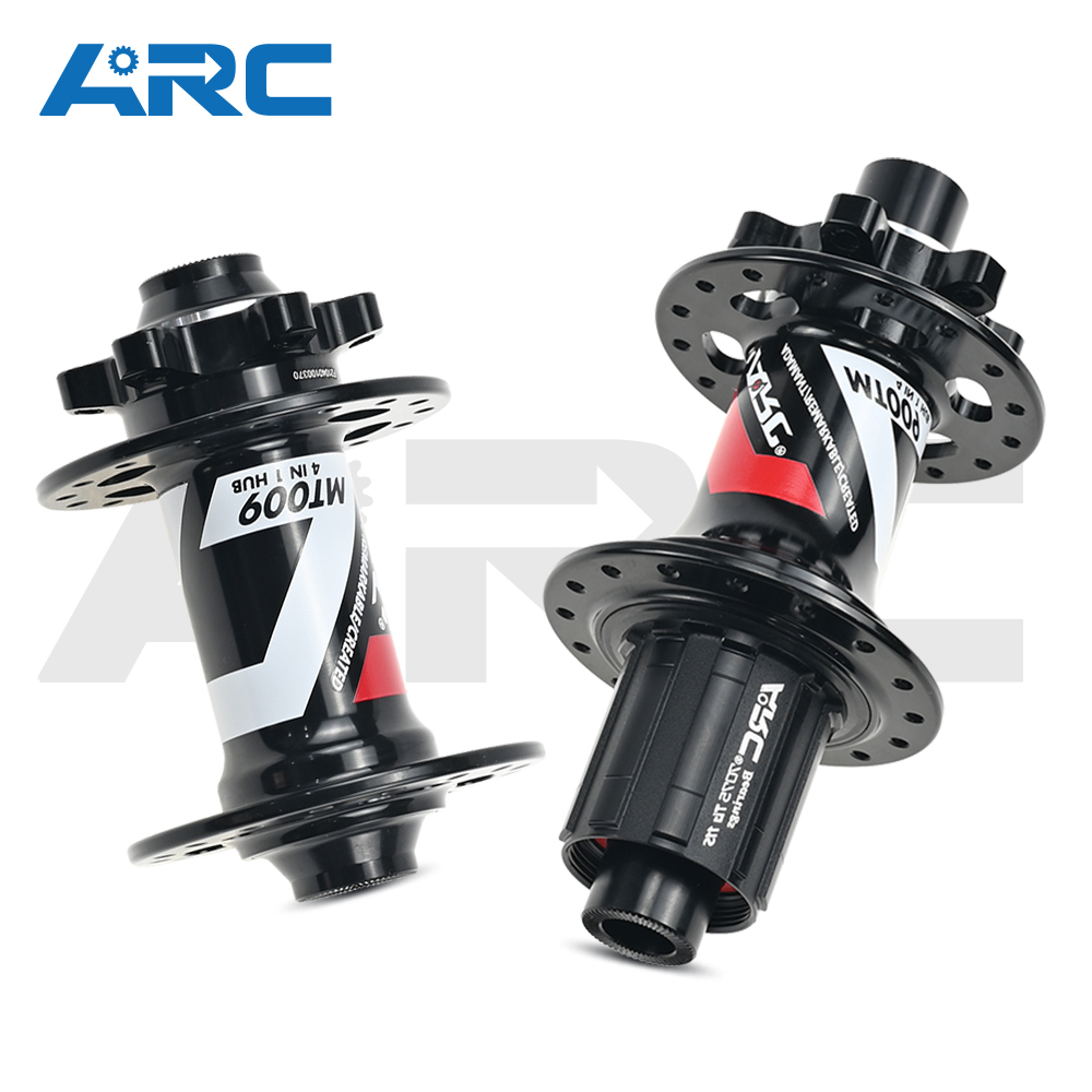 ARC Best Sale MT009F/R MTB Hub 28H / 32H / 36H Black Color BIke Bicycle Hub Micro Spline Front Hub 9x100 10x135 Rear Hub 10x135 12x142 Shimano 8-12V / XDR 12V