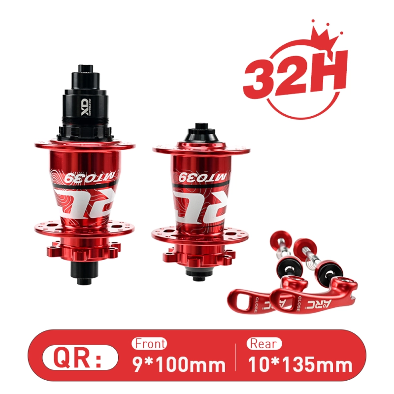 ARC MT-039F/R 6 Pawls Mountain Bike Hub 32 Hole Bike Bearing Hub Compatible With Shimano 8 9 10 11 Speed / Micro Spline / Sram XD 12 Speed