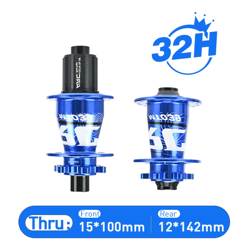 ARC MT-039F/R 6 Pawls Mountain Bike Hub 32 Hole Bike Bearing Hub Compatible With Shimano 8 9 10 11 Speed / Micro Spline / Sram XD 12 Speed