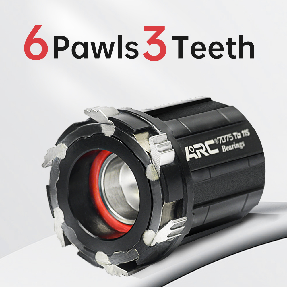 Arc MT-039F/R rainbow color MTB Bicycle Hub Front Hub Rear Hub 6 pawl 114 Clicks Bicycle Bearings Hub for HG 11V Sram XD GX NX SX 8 9 10 11 12 Speed