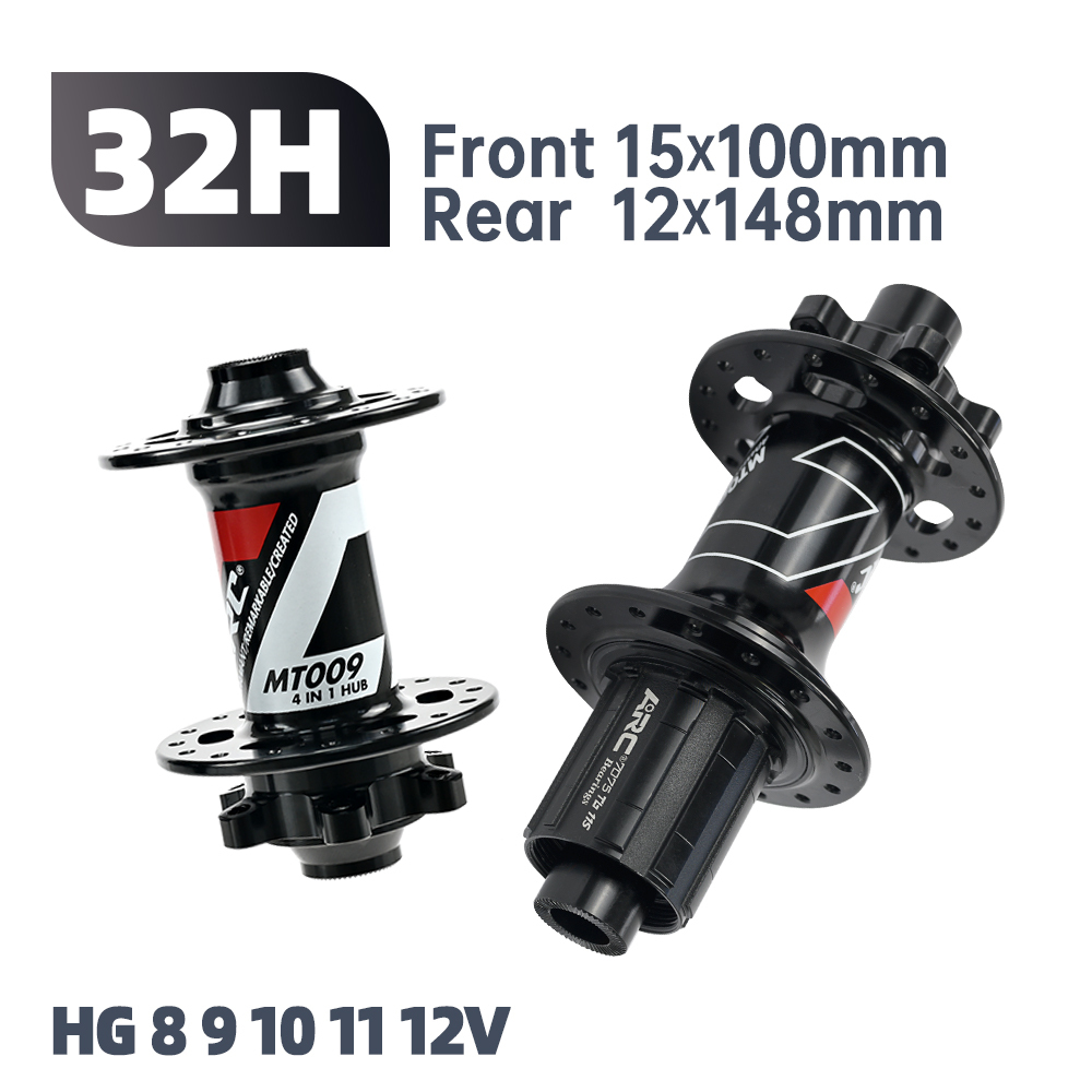 ARC MT009 BOOST Thru Bicycle Hubs MTB BIKE HUB Thru Axle 6 pawls 3 teeth 114 clicks Sealed Bearing 32 Hole 8 9 10 11 12 MS XD/XDR 12Speed