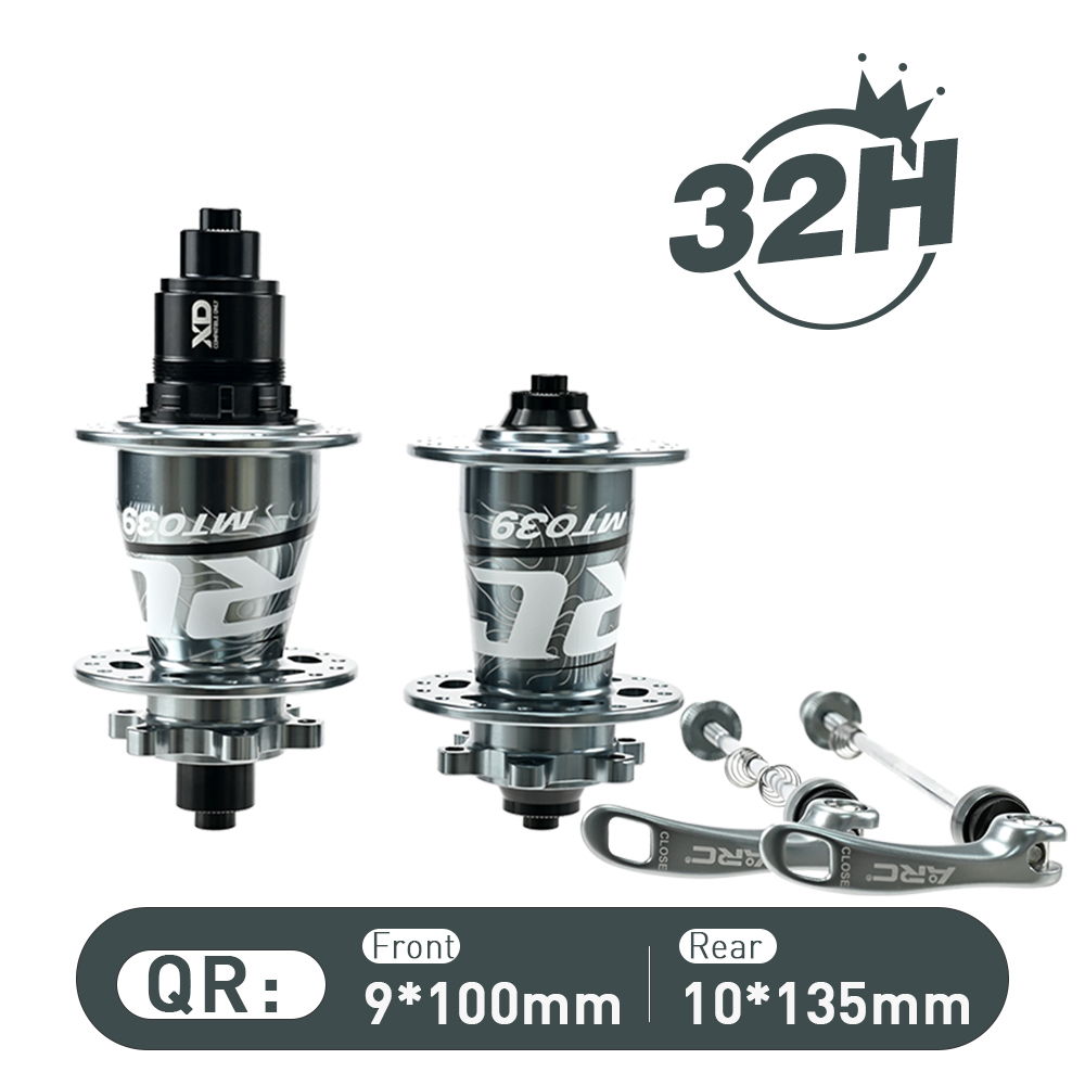 ARC MT-039F/R 6 Pawls Mountain Bike Hub 32 Hole Bike Bearing Hub Compatible With Shimano 8 9 10 11 Speed / Micro Spline / Sram XD 12 Speed