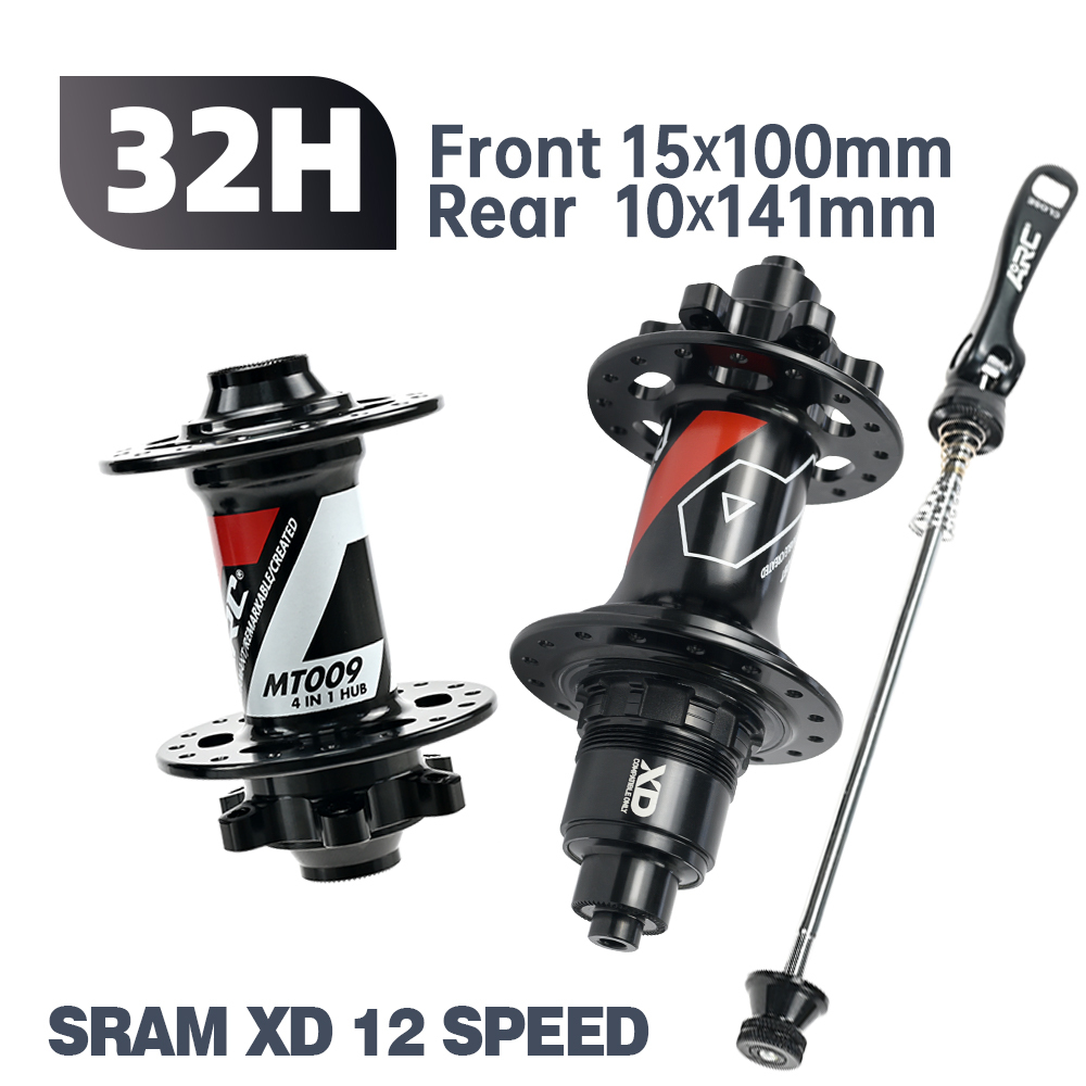 ARC MT009 BOOST Thru Bicycle Hubs MTB BIKE HUB Thru Axle 6 pawls 3 teeth 114 clicks Sealed Bearing 32 Hole 8 9 10 11 12 MS XD/XDR 12Speed